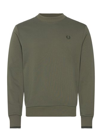 Crew Neck Sweatshirt Green Fred Perry