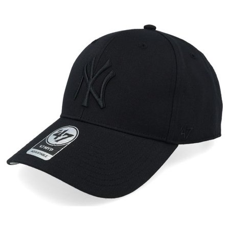 47 Brand - MLB Svart adjustable Keps - New York Yankees Raised Basic Mvp Black Adjustable @ Hatstore