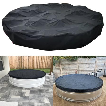 Pyöreä talviallaspeite 200g/m² Peitekankaan koko ø 244cm musta