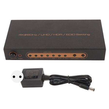 HD Multimedia Interface Lydextraktor 4K 60Hz HDR HD Multimedia Interface EARC ARC Lydextraktor Konverter 100‐240V EU Stik