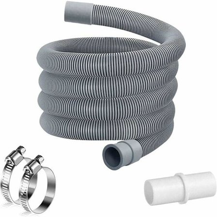 3 m afløbsslange til vaskemaskine, vaskemaskineslange, slangeforlænger, universelt afløbsslangeforlængersæt til vaskemaskine og opvaskemaskine --FQ-