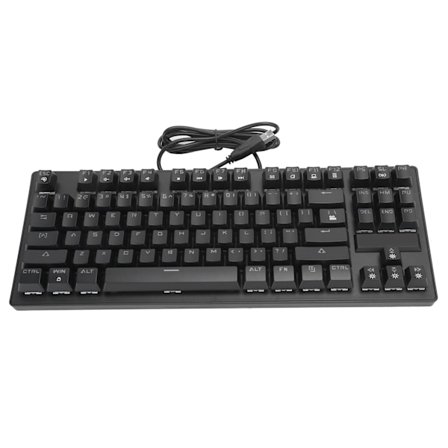 Gaming 87-tangenters tangentbord Punk Wired mekaniskt tangentbord med LED-ljus för stationär dator