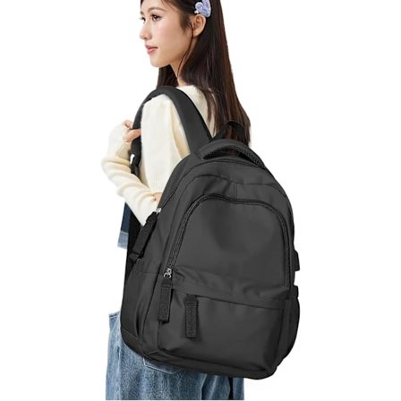 Laptop Ryggsekk, Vanntett Laptop Ryggsekk med 14 Tommers USB-Lading Skolesekk