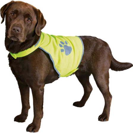 Trixie - Sikkerhetsvest Neon Refleksvest Gul Small - Hund - Halsbånd - ZOO.no
