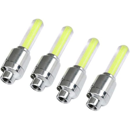 Pyörän Vannevalo Pyörän Renkaan Valo Led-valo Vannevalo Led-pyörän Valo Auton Yöpyörä Ulkona (keltainen) (4kpl)