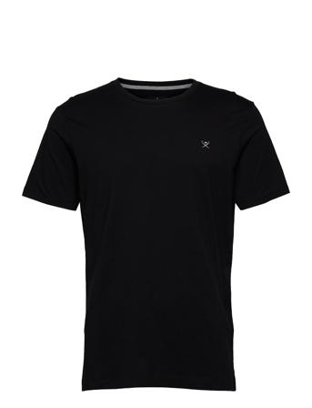 Ss Logo Tee T-shirts Short-sleeved Musta Hackett London