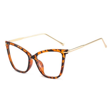 Anti-Blue Light Glasögon Fyrkantiga Glasögon LEOPARD PRINT LEOPARD