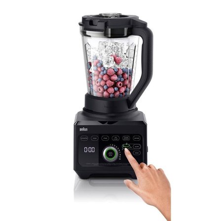 Braun Powerblend 9 Kanneblender JB 9040 (sort) 1600W, 18 blenderinnstillinger, 6 matprogrammer, rengjøringsprogram