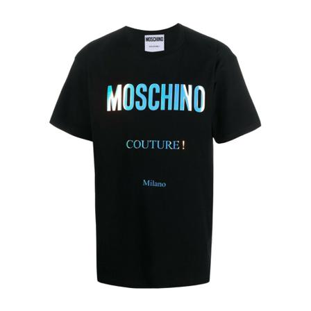 Moschino, T-shirt Czarny, Mężczyzna, Rozmiar: S