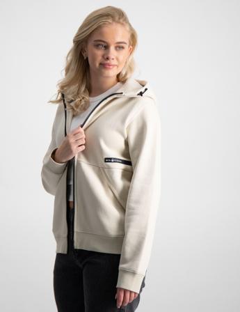Sail Racing JR RACE ZIP HOOD Cremefärgad Hoodies/Kapuzenpullover Mädchen - Kidsbrandstore