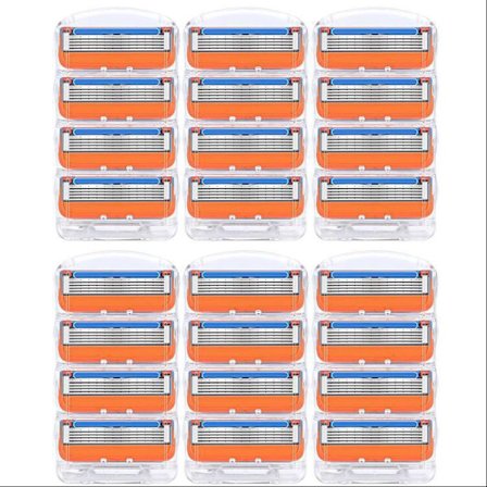 [SC]2025 Gillette Fusion 5 manuelle udskiftningsblade til barbermaskine, 24 blade og en holder