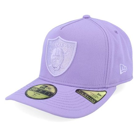 New Era - NFL Lila fitted Keps - Las Vegas Raiders 59FIFTY Color Pack Pastel Purple A-frame Fitted @ Hatstore