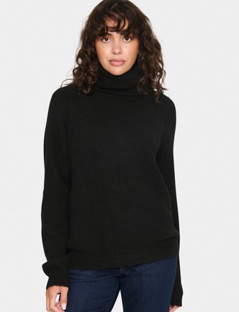 Saint Tropez Garbiesz Rollneck Pullover - Black - S