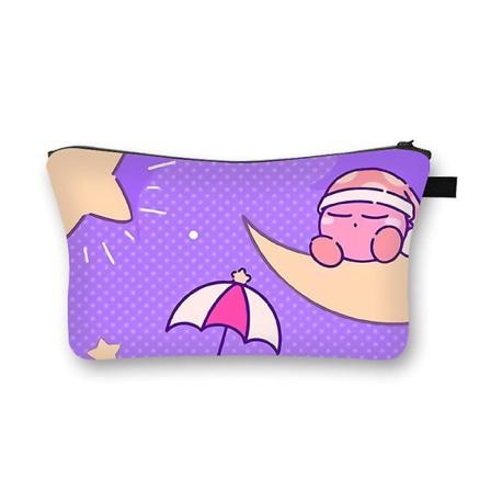 Kirby Cartoon Anime Kosmetisk väska Fyrkantig utomhus multifunktions reseförvaringsväska Kvinnor Toalettartiklar Organizer Flickor Födelsedagspresent 