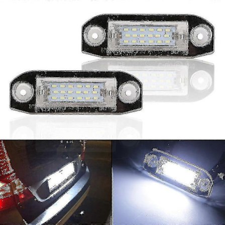 2 st 12V LED Bil Registreringsskylt Lampor Canbus Felfri För Volvo S80 Xc90 S40 V60 Xc60 S60 C70 V50 Xc70