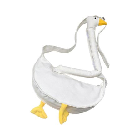 Iso Hanhi Olkalaukku Hauska Kangas Trendikäs Ostoksille Festivaaleille Päivittäiseen Käyttöön