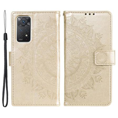 Skalo Xiaomi Redmi Note 11 Pro Mandala Plånboksfodral - Guld Guld