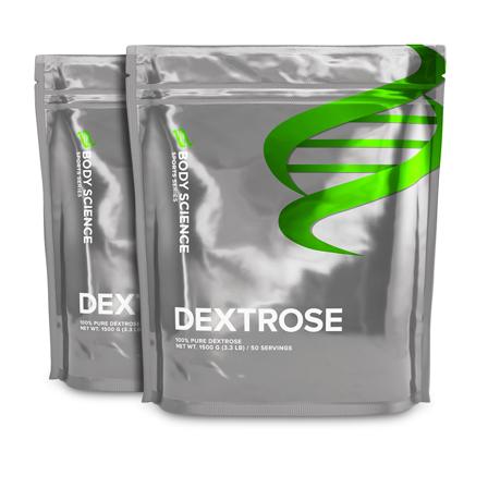 2 x Dextrose Body Science - 1500 gram, Kosttilskudd, Karbohydrater, Raske Karbohydrater