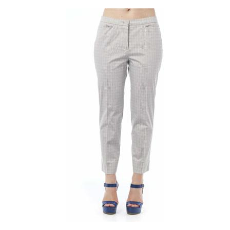 Peserico, Marrone Jeans Pant Biały, Kobieta, Rozmiar: L