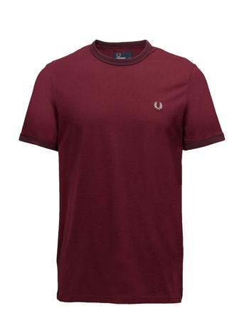 Ringer T-Shirt T-shirts Short-sleeved Rød Fred Perry