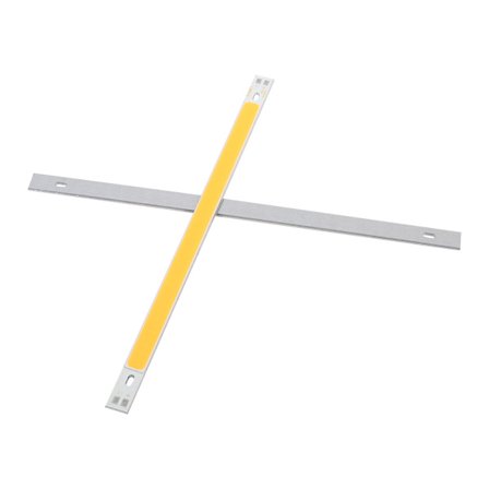 2 stk. 10W COB LED Strip Lys Pære Lampe 12-14V 1000LM for DIY 200x10MM Varm Hvit