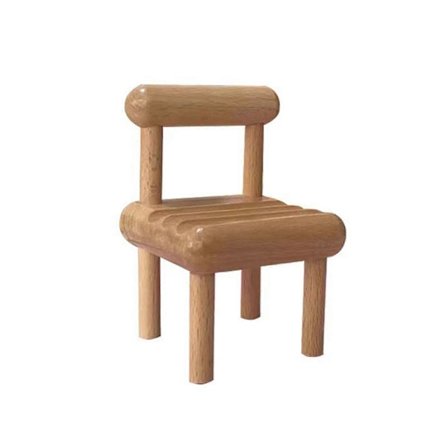 Söt Mini-Stol Telefonhållare, Trä Smartphonehållare, Kompatibel Med Alla Smartphones