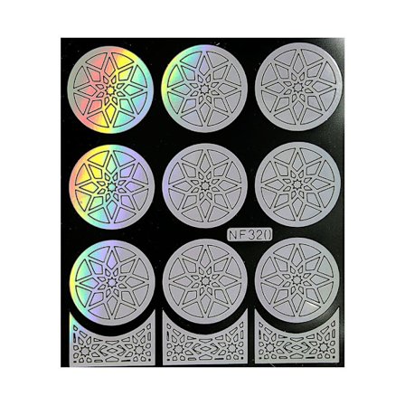Negledekoration - Skabelon til maling - NF320 Holo