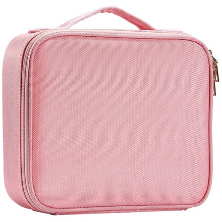 Makeup Taske Beauty Case Rejse Beauty Box Makeup Værktøjs Organizer Taske Neglelak Kosmetik Organizer Boks med Justerbart Rum Oxford Stof