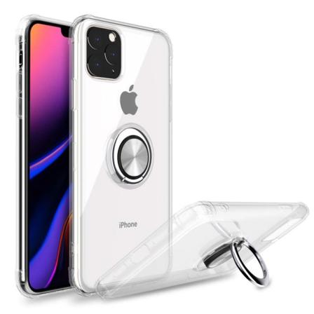 Iphone 12 Pro Stöttåligt Skal Med Ringhållare Fresh Transparent