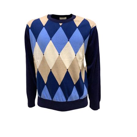 Ballantyne Men's shirt Blå, Herre Strik