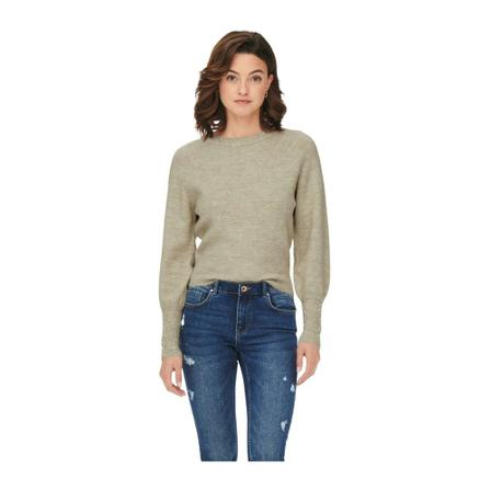 Only, Round-neck Knitwear Grijs, Dames, Maat:M
