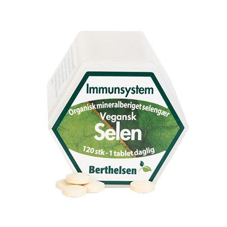 Berthelsen Berthelsen Naturlig Selen 120 tabl., Helse & Madvarer, Mineraler, Selen