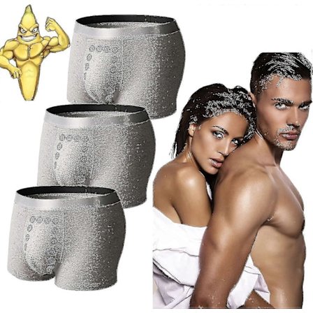 3 stk. Eft Energi-felt-terapi Herreundertøy, energifeltterapi herreundertøy, energifeltterapi herrebukser