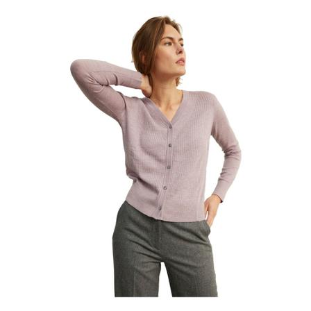 Rue Blanche Rib48 Cardigan Lilla, Dame Cardigans