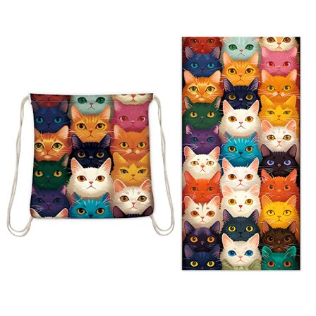 Strandhandduk Ryggsäck Combo YTB-001-9 80x160cm Modell 9