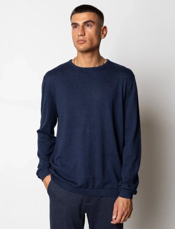 Clean Cut Copenhagen Claude Crewneck Knit - Navy - XXL