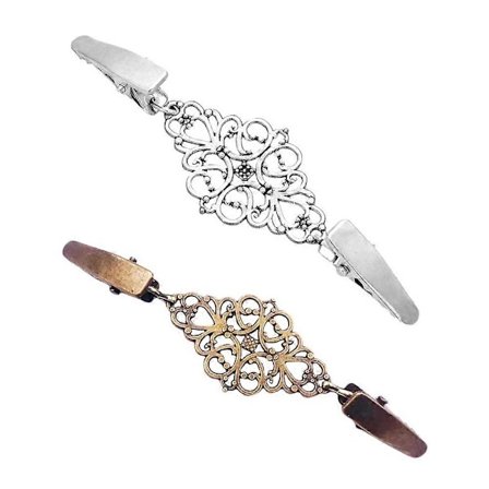 2 stk. Strikkede gensere Dame Kjole Klips Kjole Klype Cardigan Klips Vintage Skjorte Klips