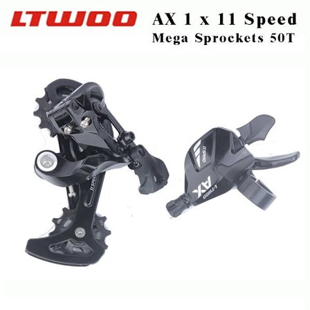 LTWOO för MTB Mountain Bike Cassette 11-42/46/50T AX 1X11 Speed ​​Groupset Trigger Shifter Bakväxel Kompatibel med 50T