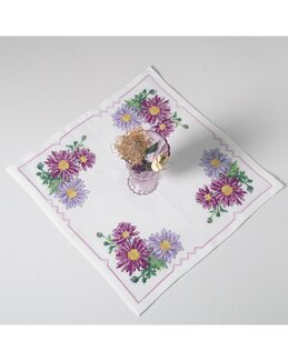 Broderipakke Duk Blomster - Svarta Fåret