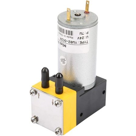 24V membranpumpe, 0,4-1L/min mini luft pumpe vakuumpumper, ultra-stille design til medicinsk og kemisk industri, husholdningsapparater osv.