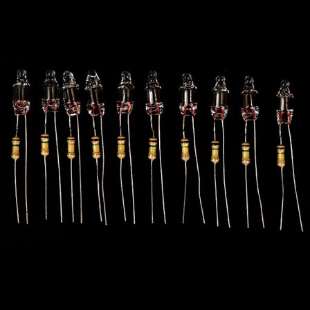 10 stk neonpærer 4*10 mm 5*13 mm hovedstrømindikator med