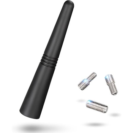 Bilantenn FM DAB Bilradioantenn 9cm Mini Kort Bilantenn Biltaksantenn med Kraftfull FM/AM/DAB Mottagningsfunktion