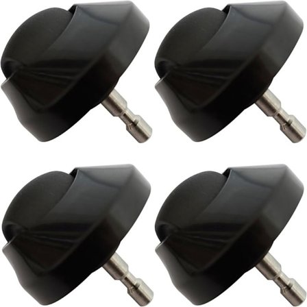 Forhjul Kompatibelt med Roborock S6/S5 Max/E4-serien Støvsugere, 360° Rotasjon for Jevn Navigasjon