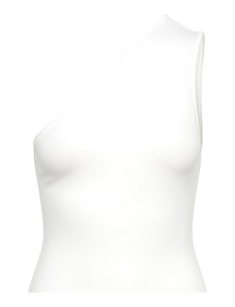 Weekday One Shoulder Tank - White - XS
