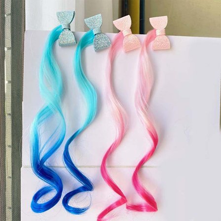 4 stk. Hårspænder Hårbånd, Pigebarn Flettet Hår Paryk, Prinsesse Stjerne