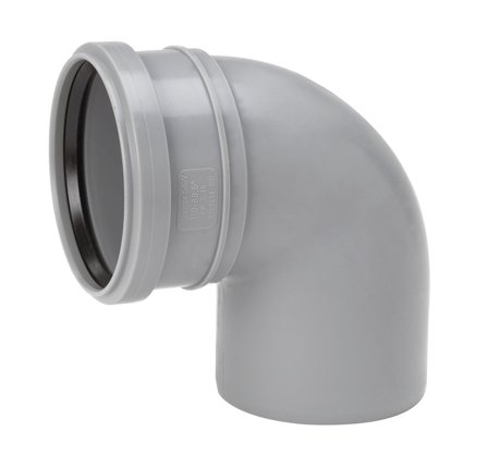 Uponor 3002601601 Grunnavløpsrør 88,5° 50 mm, Installasjon