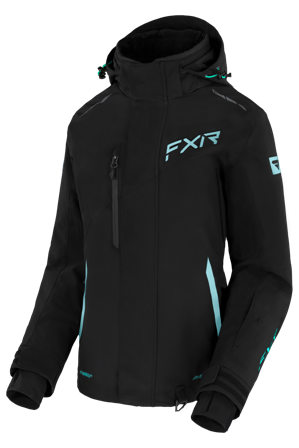 Geacă De Zăpadă FXR Edge Femei Fade Negru/Seafoam/Mint Fade 4