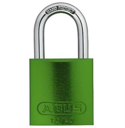 ABUS 72/40 Hengelås 74 x 39 mm, herdet bøyle Grønn, Dør- & vindusbeslag