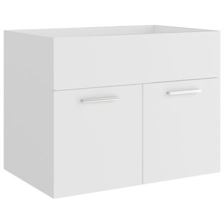 Vidaxl Tvättställsskåp Vit 60x38,5x46 Cm Konstruerat Trä Vit