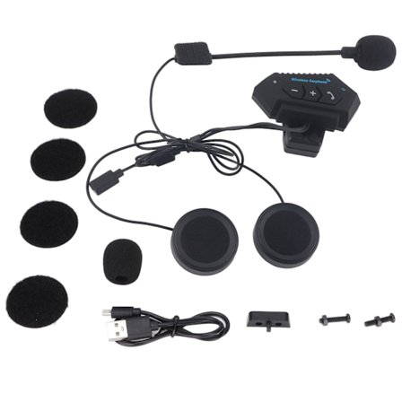 Hjelm Bluetooth Intercom Headset Riding Helmet Bluetooth 5.0 Musikk Intercom Headset